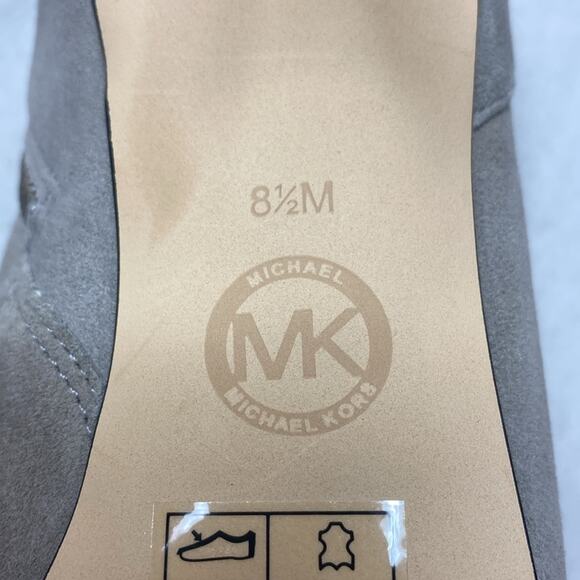 Michael Kors Heeled ankle booty tan/khaki leather size 8 1/2 - Picture 7 of 7